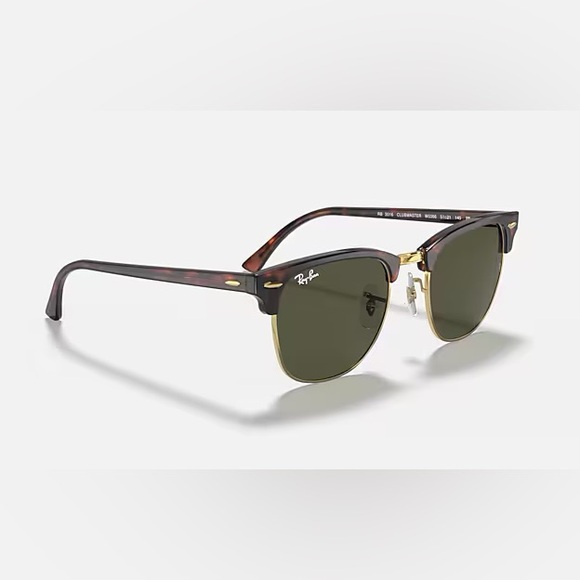 Ray-Ban Polished Tortoise on Gold Clubmaster Classic Sunglasses - Picture 2 of 6